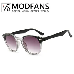 Tinted Reading Glasses Round Vintage New Grade Grey Lens Anti UV Presbyopia 1.0 1.5 2.0 2.5 3.0 3.5 4.0 Diopter With Elastic Leg