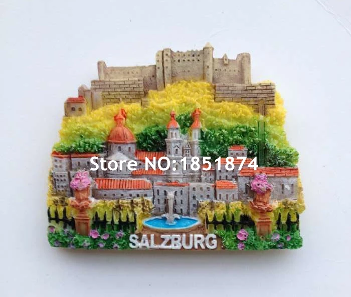 Magnete Frigo 3D Principessa Sissi – Souvenir Di Vienna Austria, 6x9 Cm, In Resina - 3