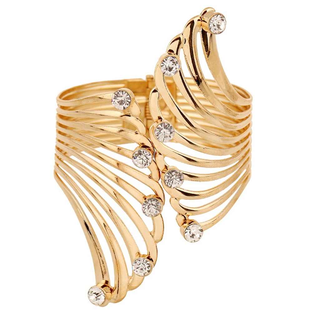 RechicGu pulsera de cristal de ala de Hada de Ángel guardián para mujer, brazalete de pareja de moda, joyería, regalo de amistad, Dropshipping