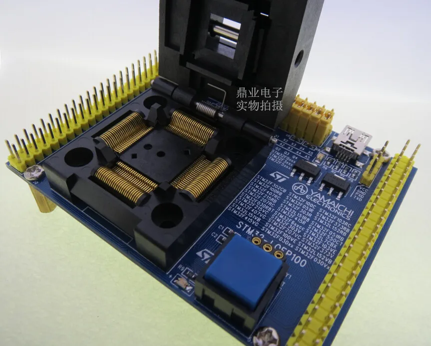 Imagem -05 - Clamshell Stm32-lqfp100 Stm32f302 100 407 215 207 030 215 151 415 ic Queima Assento Adaptador Teste Banco de Teste Soquete