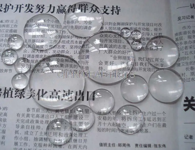 200pcs clear glass dome circle flat back cabochons round mixed sizes sampler set 8mm-30mm