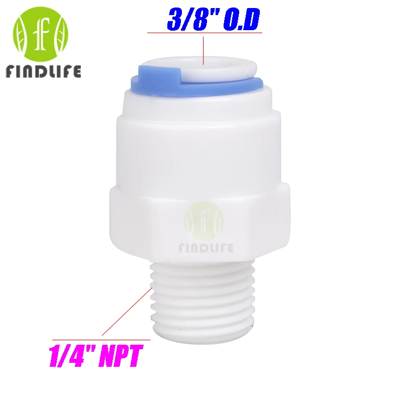 

Детали для фильтра для воды, 5 шт., трубка OD 3/8 дюйма, быстрое соединение 1/4 дюйма NPT BSP, наружная резьба, коннектор для системы очистки воды RO