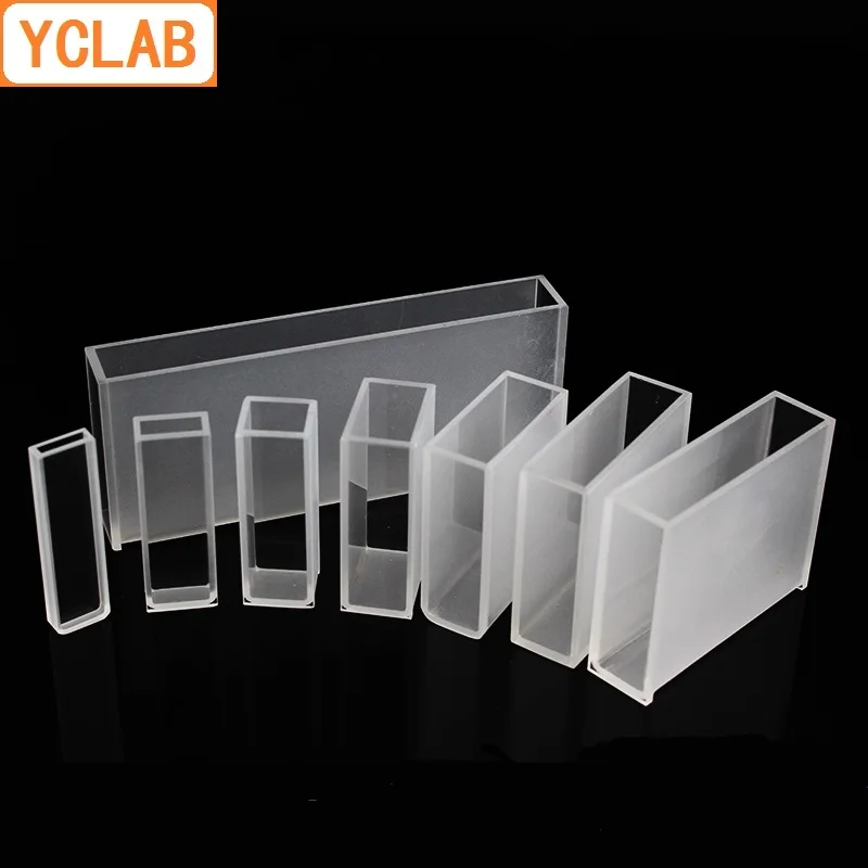 YCLAB 10mm Cuvette 721 Glass Cell Colorimeter Chemistry Laboratory Equipment