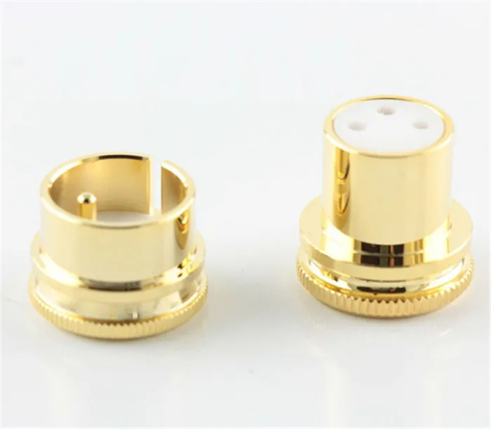 DEBROGLIE  10pcs Gold-plated Rhodium plated xlr cap RCA Lotus cap Shielded Cover dustproof CAP XLR male/female Protective cover