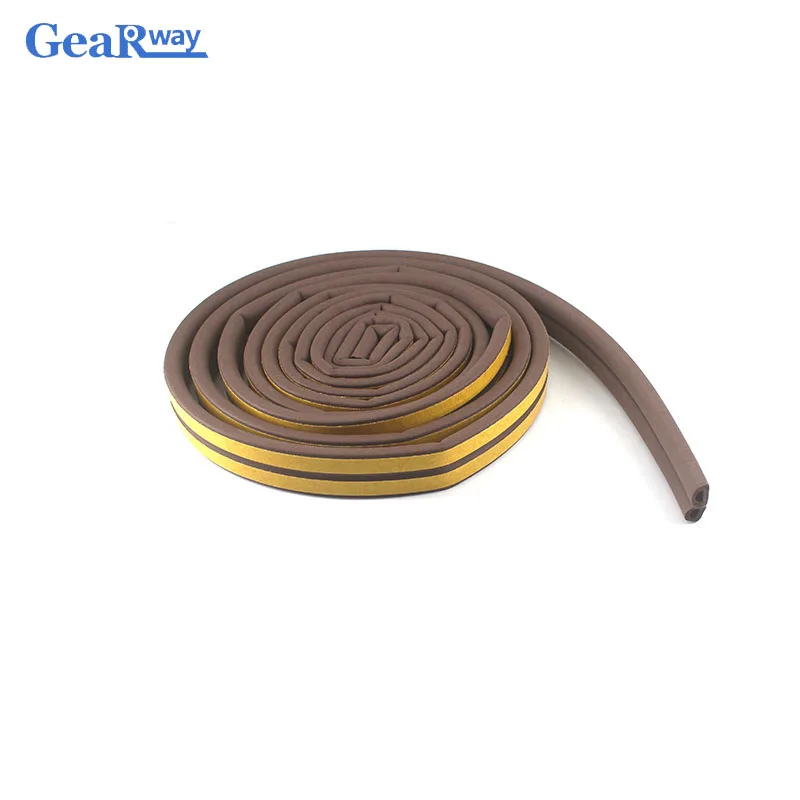 10Meters Seal Strip Foam EPDM Sealing Strips for Window Door Wind Proof Self-adhensive I/E/D/P Rubber Door Seal Strip