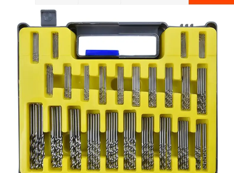 

HSS high speed steel 150pcs Mini twist drill blow-moulded box 0.4-3.2mm Miniature drill hole opener Kit NO.B1360