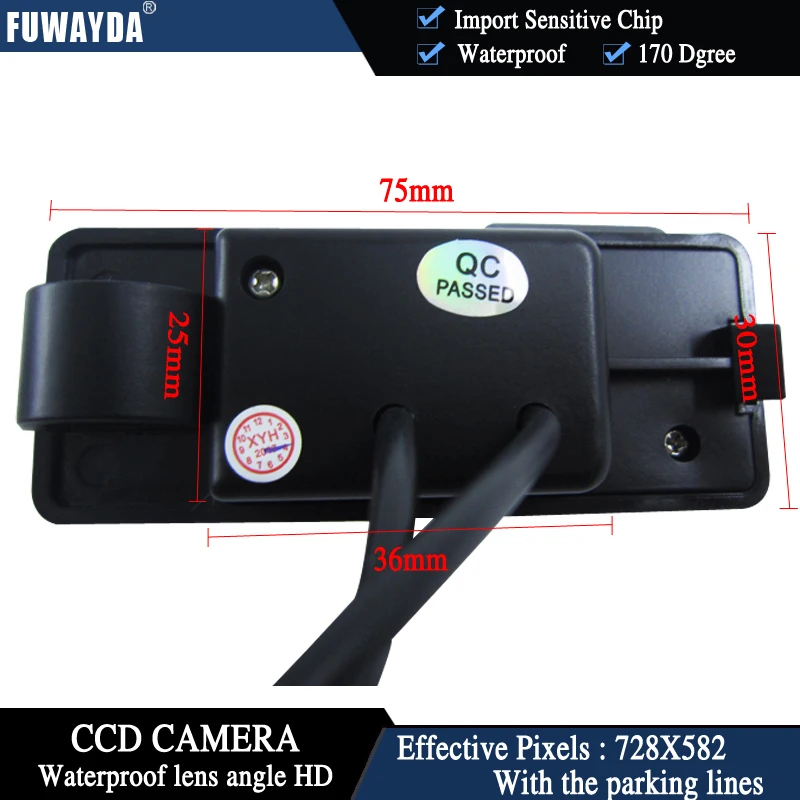 FUWAYDA Wireless Color Car Chip RearView Camera for Holden Commodore Holden/Commodore VY VZ VE1+4.3Inch foldable LCD TFT Monitor