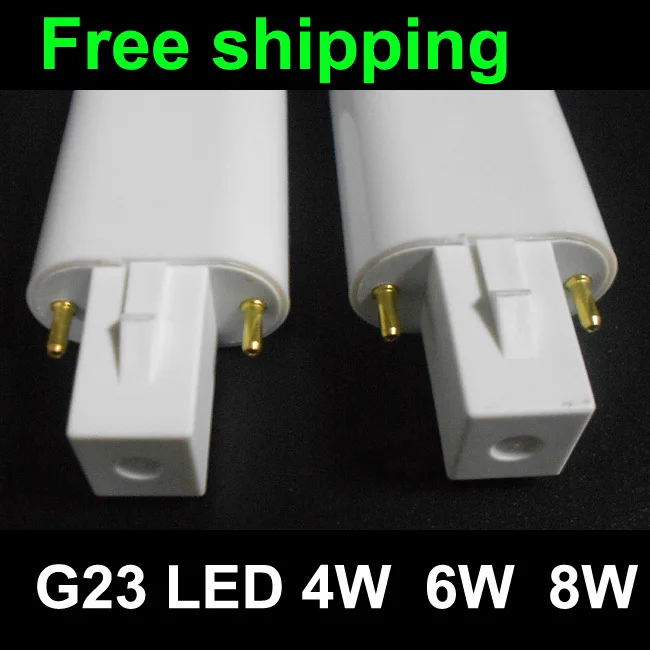 g23 led tube light 4W 6W 8W tube SMD 2835 G23 LED lamp Taiwan Epistar g23 led light bulb tube PL lamp ce rohs