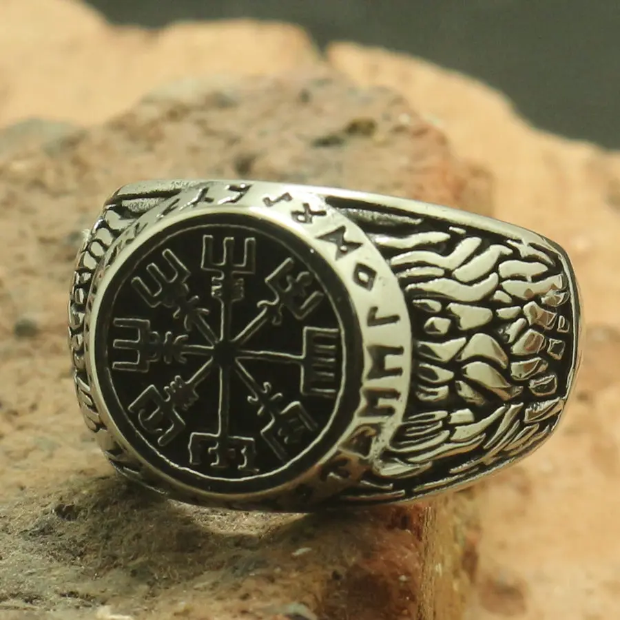 Size 7 to Size 14 Men Boy 316L Stainless Cool Newest Viking Vintage Ring