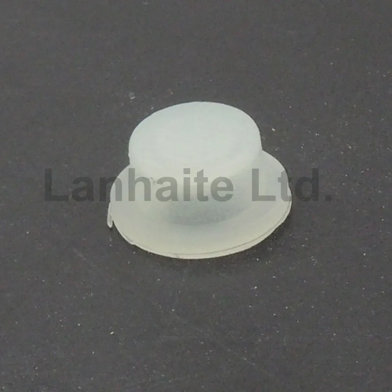 8mm(D) x 5.5mm(H) Silicone Tailcaps - Transparent (10 pcs)