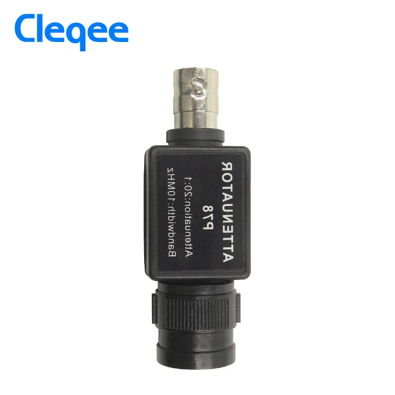 Cleqee P78 20:1 Signal Attenuator 10MHz Bandwidth Oscilloscope Accessories BNC Adapter Oscilloscopio HT201 Upgrade Version