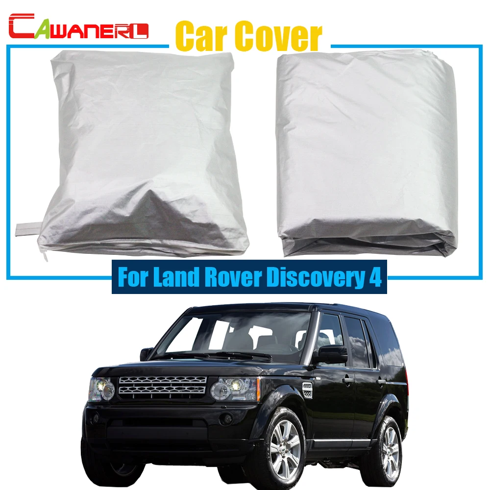 Cawanerl Car Cover Rain Sun Snow Resistant Protector Anti UV Cover Dustproof For Land Rover Discovery 4