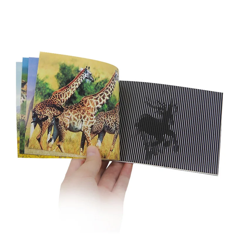 Color Cartoon Magic Book Magic Tricks Funny Close Up Magia Moving Images Animated optical Illusions Gimmick Props Toys for Kids