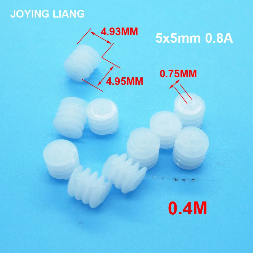 10PCS Sample Worm Gear 3.5*5mm 0.3M / 5x5mm 0.8A 0.4M / 6x8mm 6x10mm 0.5M 2A DIY Toy Models Transmission Helical Gears