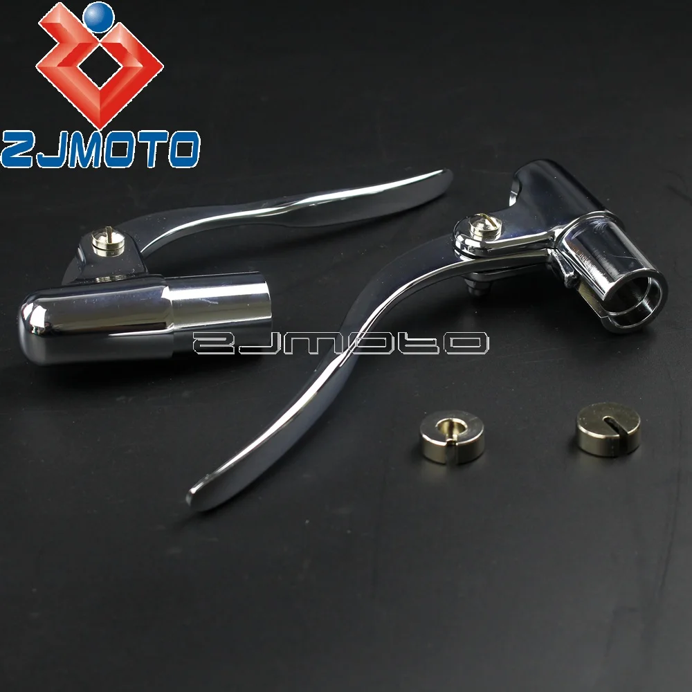 Motorcycle Inverted Bar End Control Lever For Harley Cafe Racer Chopper Bobber Custom 1\