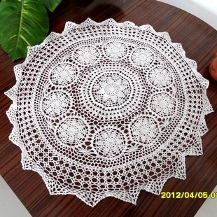 free shipping cotton crochet lace table runner for wedding with flowers cutout round table cloth table cover towel for table