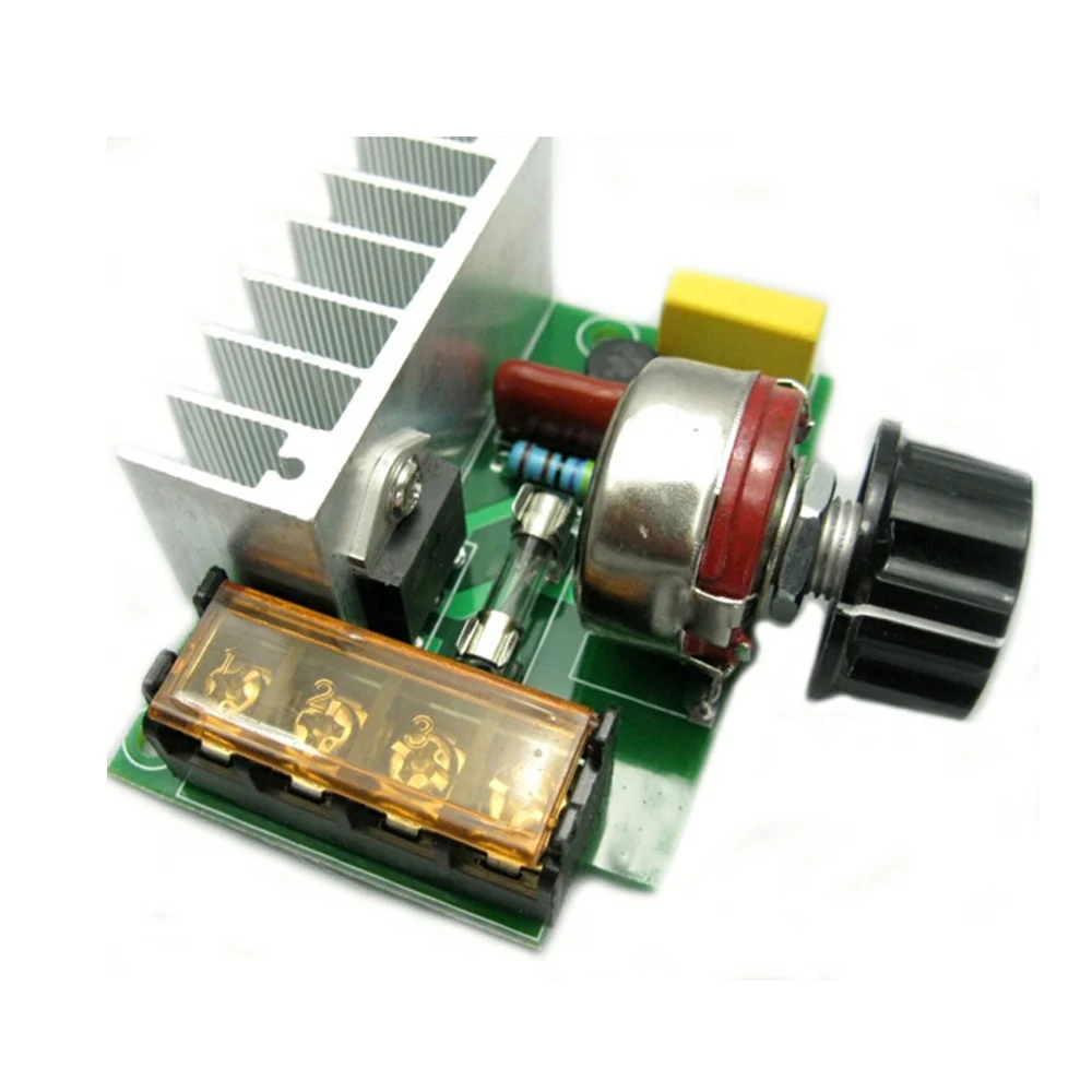 

4000W High Power Thyristor Electronic Regulator Dimming Speed Regulation Thermostat With Insurance Shell