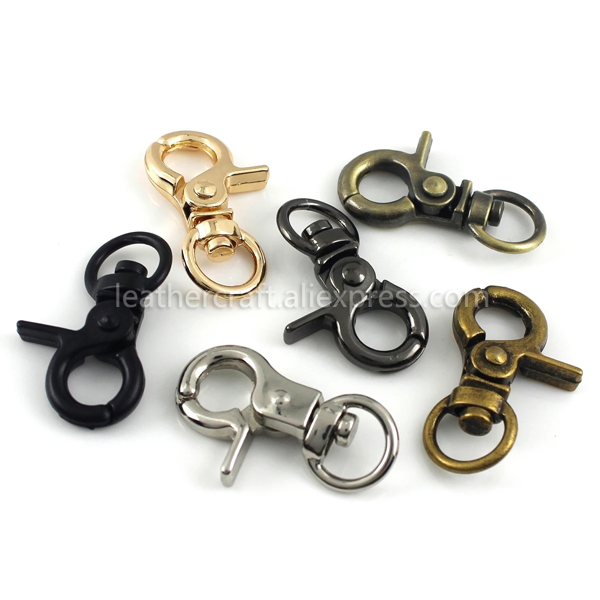 1x Metal Tiny Snap Hook Trigger Lobster Clasps Clips Spring Gate Leather Craft Tiny Pet Leash Bag Strap Webbing Keychain Hooks
