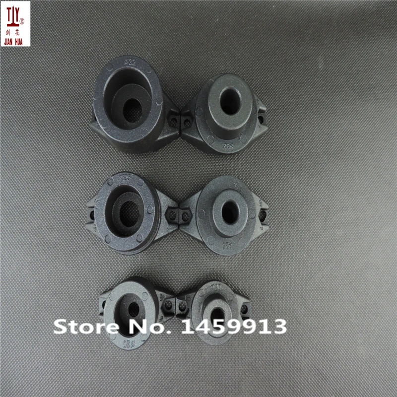 Free shippng 3pcs(sets) Black Color plastic welding nozzle, PPR pipe butt welding die head, 20/25/32mm Welding Mold