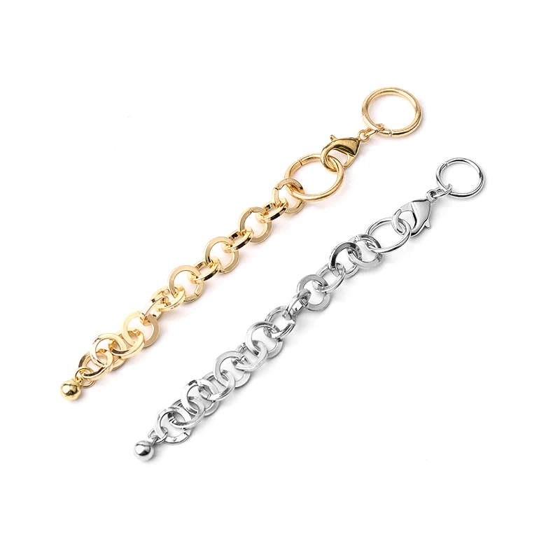 

BOJIU Wholesale/Customized Extended Chain For Jewelry Silvery Gold Plating Copper Link Chains With Lobster Clasp NK1078