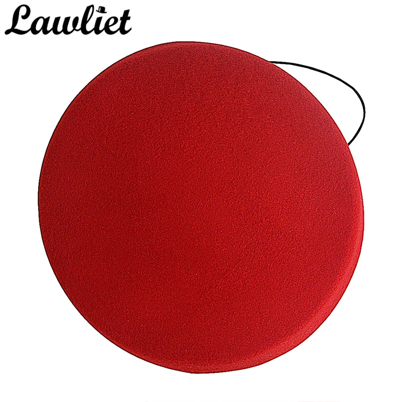 Lawliet Circle Women Headpiece Wool Felt Hats Pillbox Hats Fascinator for Womens Millinery Supply Hat Base Cocktail Hats