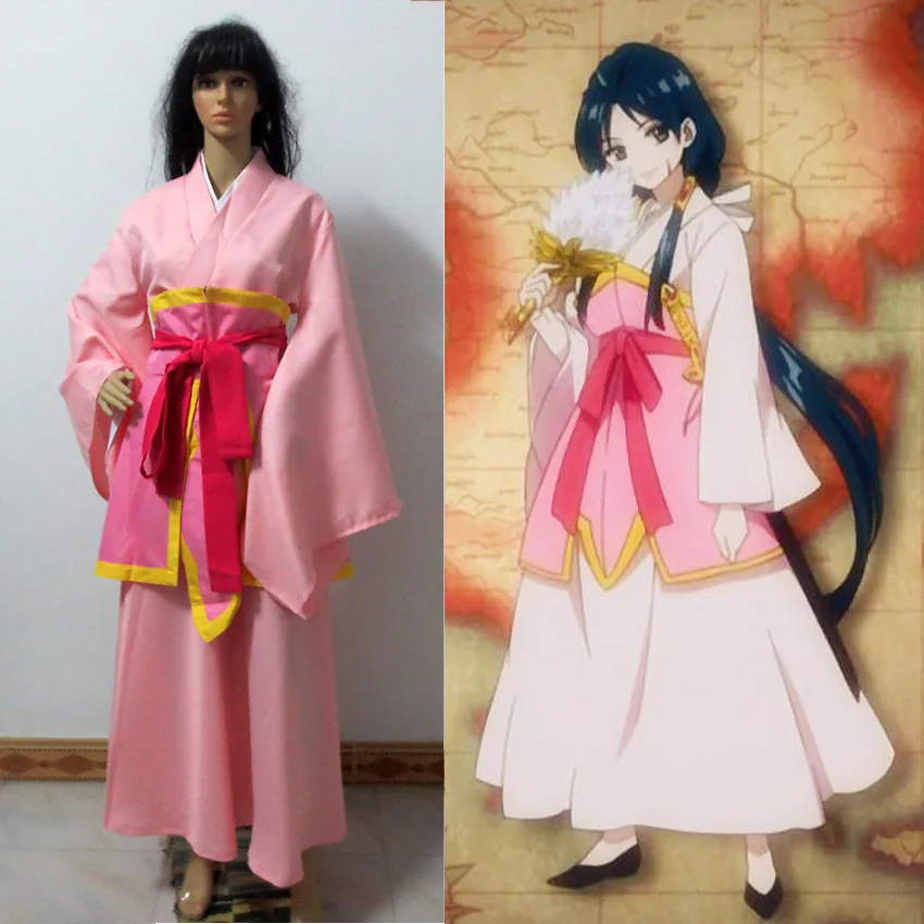 Magi The Labyrinth of Magic Hakuei Ren kimono Cosplay Costume