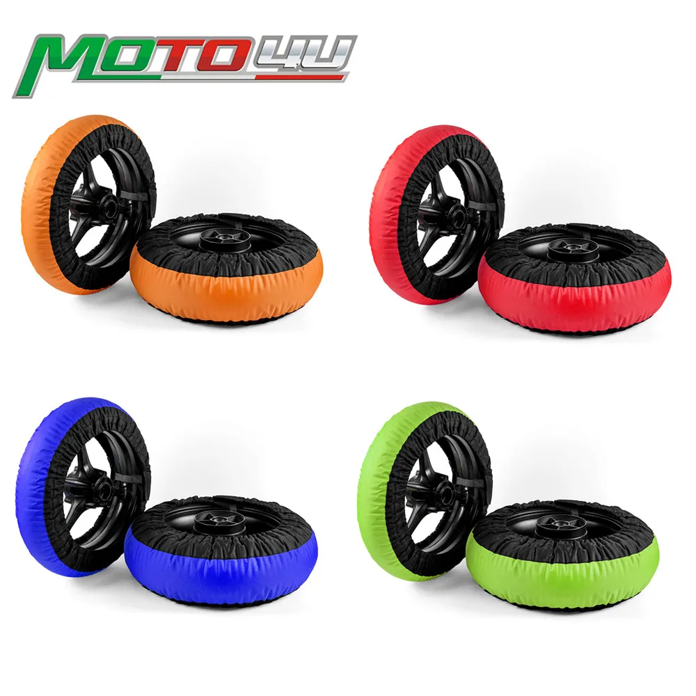 4 Colors Tire Warmer Motorcycle Race Tyre Warmer wheel Set 120/200 120/190 Front and Rear Motorbike Racing parts