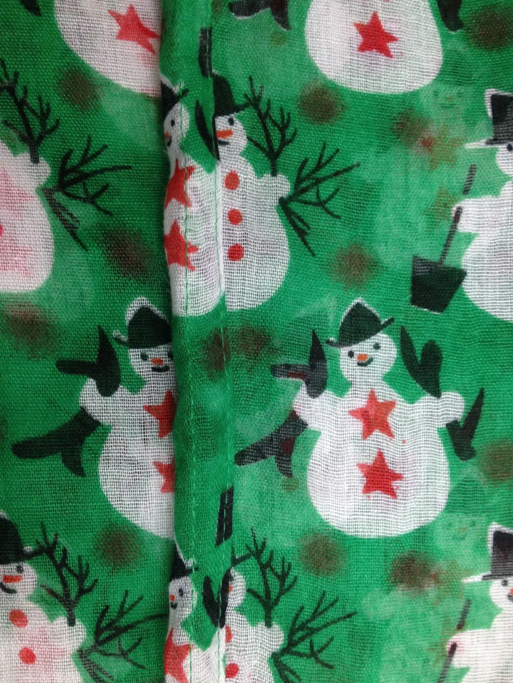 Bufanda de lazo de Papá Noel para mujer, bufanda con estampado de hombre y nieve de moda, lazo infinito, regalo de 2 colores, envío gratis