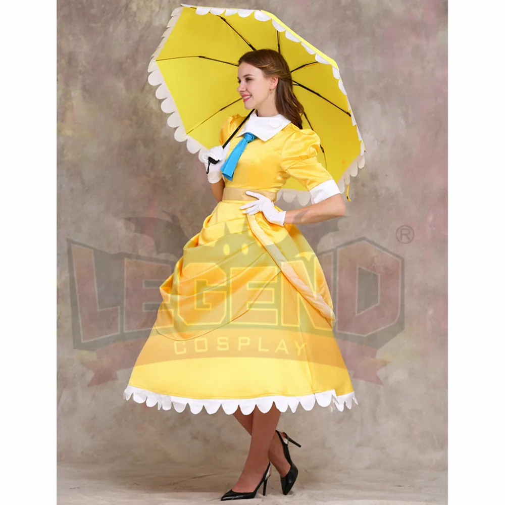 Jane Porter Costume Dress Umbrella Adult Women's Halloween Carnival Cosplay Costume image 3