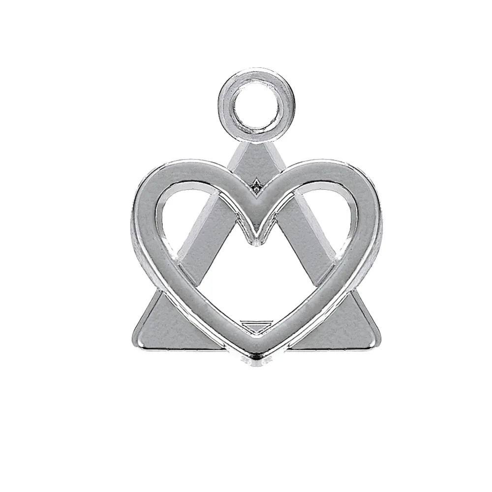 My Shape 10pcs Alcoholics Anonymous AA Recovery Symbol Pendant For Necklaces Earrings Heart Triangle Jewelry DIY Accessories