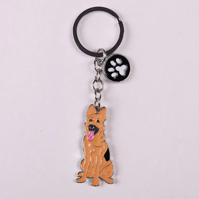 Keychain Cute Keychain Dogs Keychains German Shepherd Dog Key Ring Charms for Bags Animal Keyring for Women Gifts Boyfriend Gift