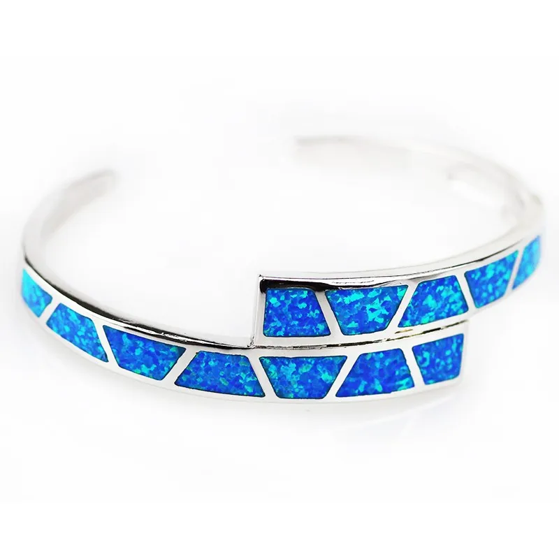 JLZ-007  Distinctive Blue Opal Bracelets & Bangles for Women in Jewelry OL Style Party Accessories