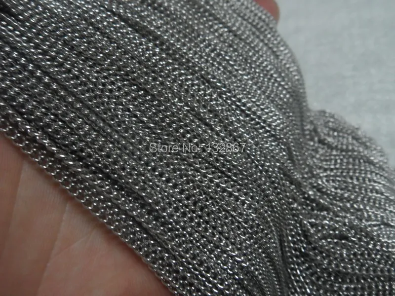 10 meters Thin 2mm Cowboy Chain Stainless Steel Jewelry Finding Chain in bulk