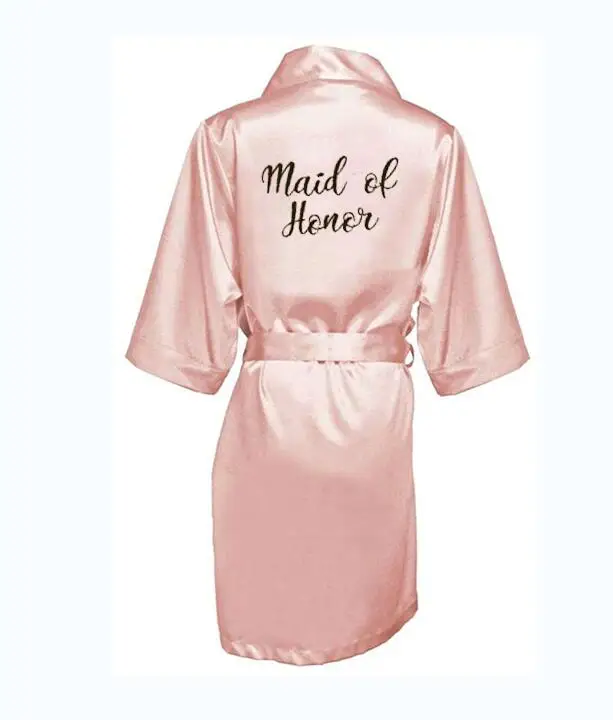 dusty pink bride robe satin robe women bridal pajamas wedding brideslmaid gift mother sister of the bride groom robes