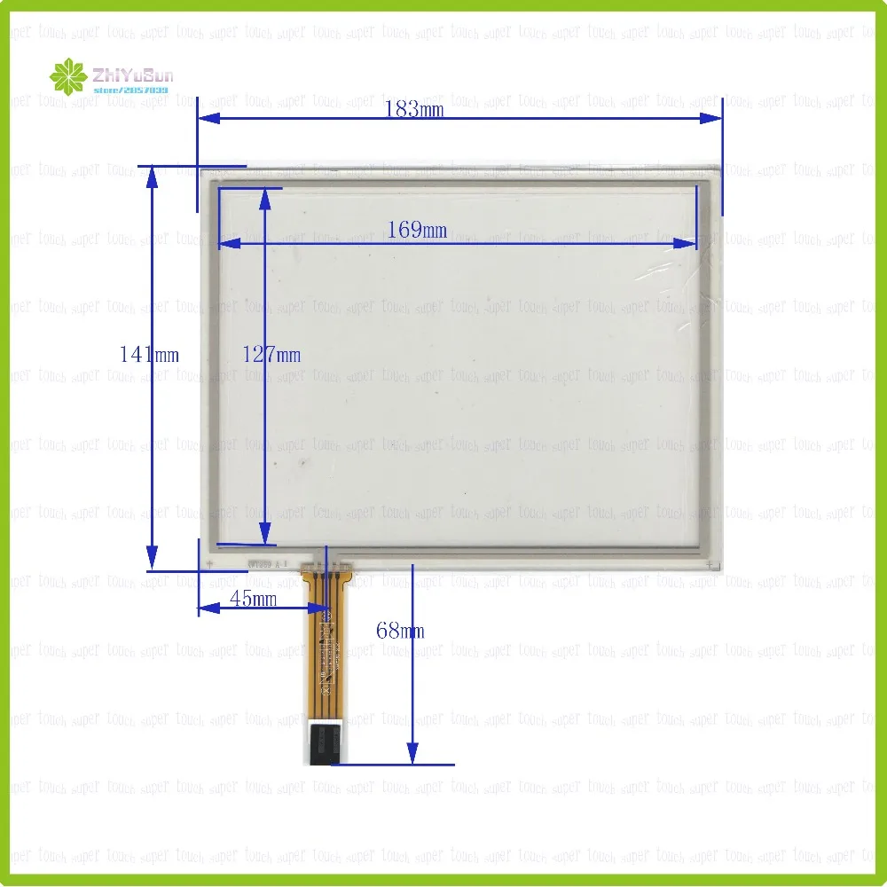 

ZhiYuSun XWT259 8inch 4 lins Touch Screen For GPS CAR 183mm*141mm Touch sensor glass Industrial application 183*141