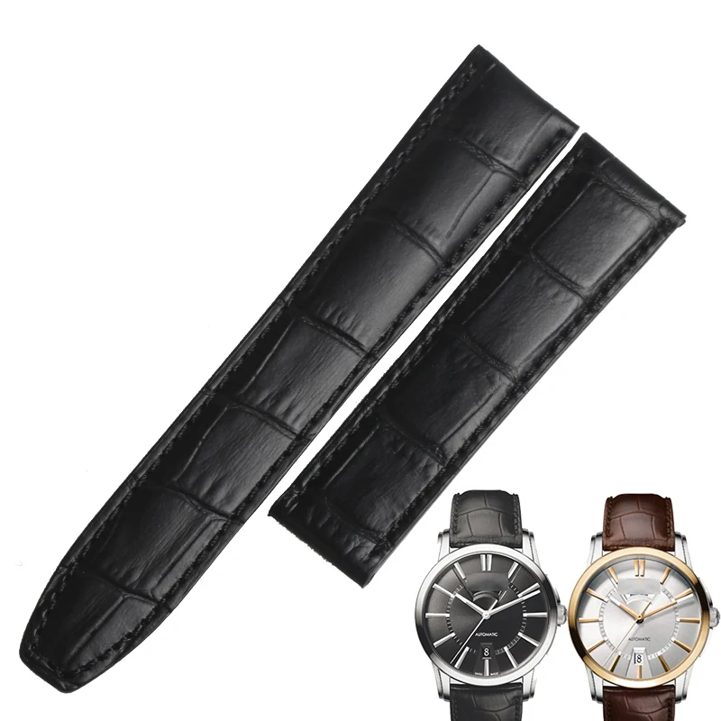 WENTULA watchbands for Maurice Lacroix PONTOS PT6158 calf-leather band cow leather Genuine Leather leather strap watch band man