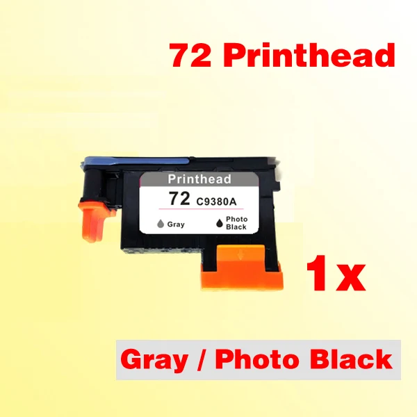 1x Gray Photo/Black printhead compatible for hp 72 for hp72 G/PK C9380A T1200/ T1300/T2300