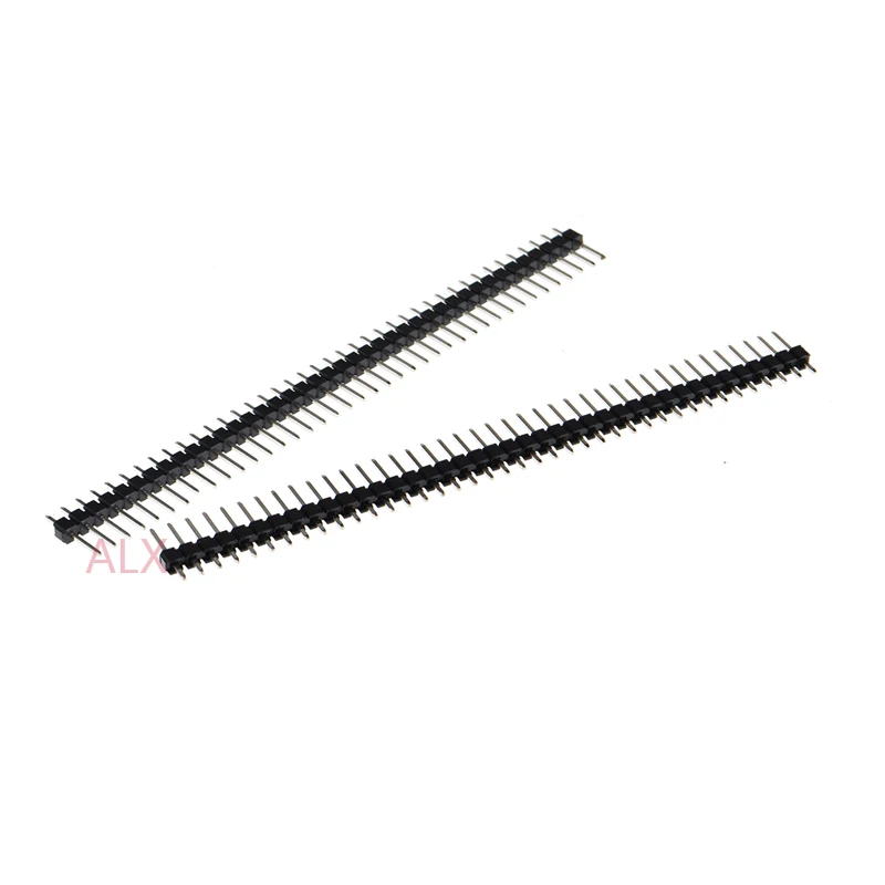 200PCS 1X40 PIN Single Row MALE 2.54MM PITCH 11MM LONG PIN Header connector Strip 1X40PIN 1*40 40p 40PIN (6 Colors) FOR PCB