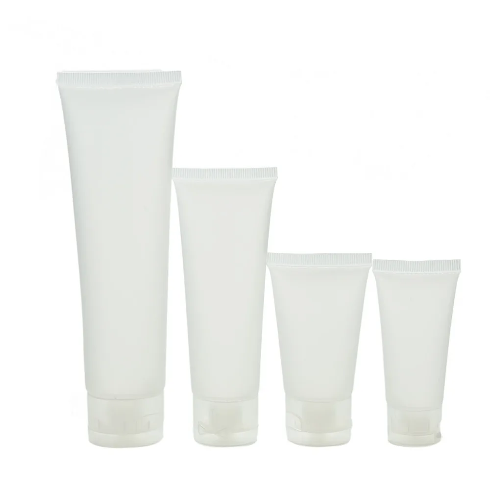 5pcs/lot Travel Empty Clear Tube Cosmetic Cream Lotion Shampoo Bath Lotion Containers Refillable Bottles 20ml/ 30ml/ 50ml/ 100m