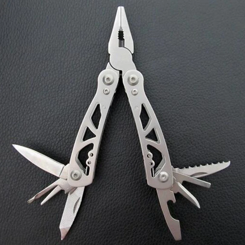 Outdoor Multi-function Mini Tool Pliers Portable Folding Stainless Steel Combination Pliers EDC Camping Supplies FW207