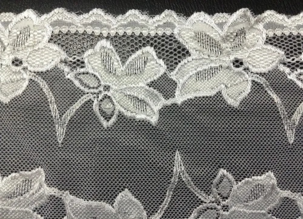 15cm luxurious and exquisite elastic jacquard lace, soft and elegant lace trim,XERY14310E