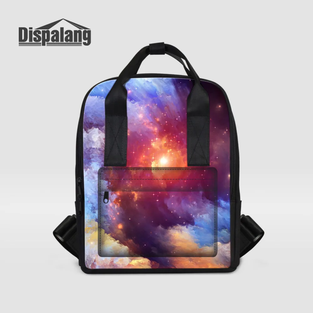 

Dispalang Women Backpack Girls School Bag For Teenage Stars Universe Space Printing Female Laptop Backpacks For College Students