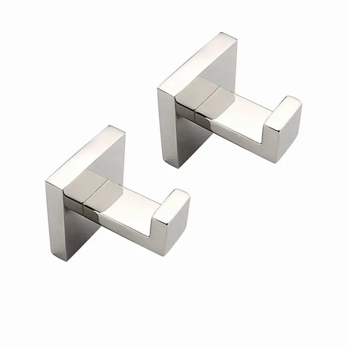 US304 Material Mirror Polishing Bathrom Accessories Robe Hook Bathroom Robe Hook 2pcs/Set SM009-D