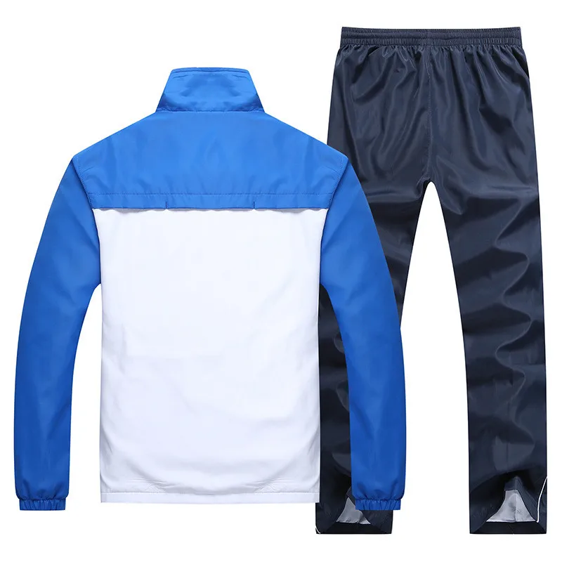 Sportswear Men New Spring Autumn Sets Training Suit 2 Piece Jacket+Pant Young Male Wear Casual Tracksuit Asia Size L-4XL