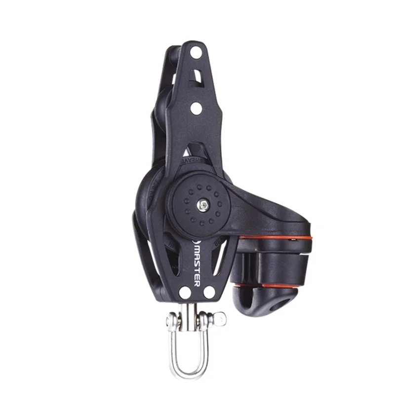 

Marine Boat Yacht Sailboat Hardware 40mm 1 9/16 inch Single Fiddle Swivel Shackle Fairlead Cleat Becket Block Master BB-0422F