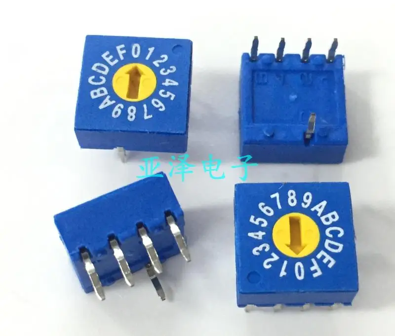 

10pcs ECE 100 capacity ERD416RSZ rotary dial switch, 16 stalls, 0-F encoding switch, 4:1 positive code