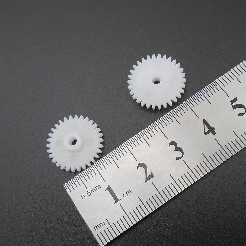 1000PCS/LOT 0.5M 30T 2.5A Plastic Spur Gear 0.5 Modulus T=30 Aperture: 2.5mm 2.45MM Tight Fitting 30 Teeth 4MMX16MM Gears *FD856