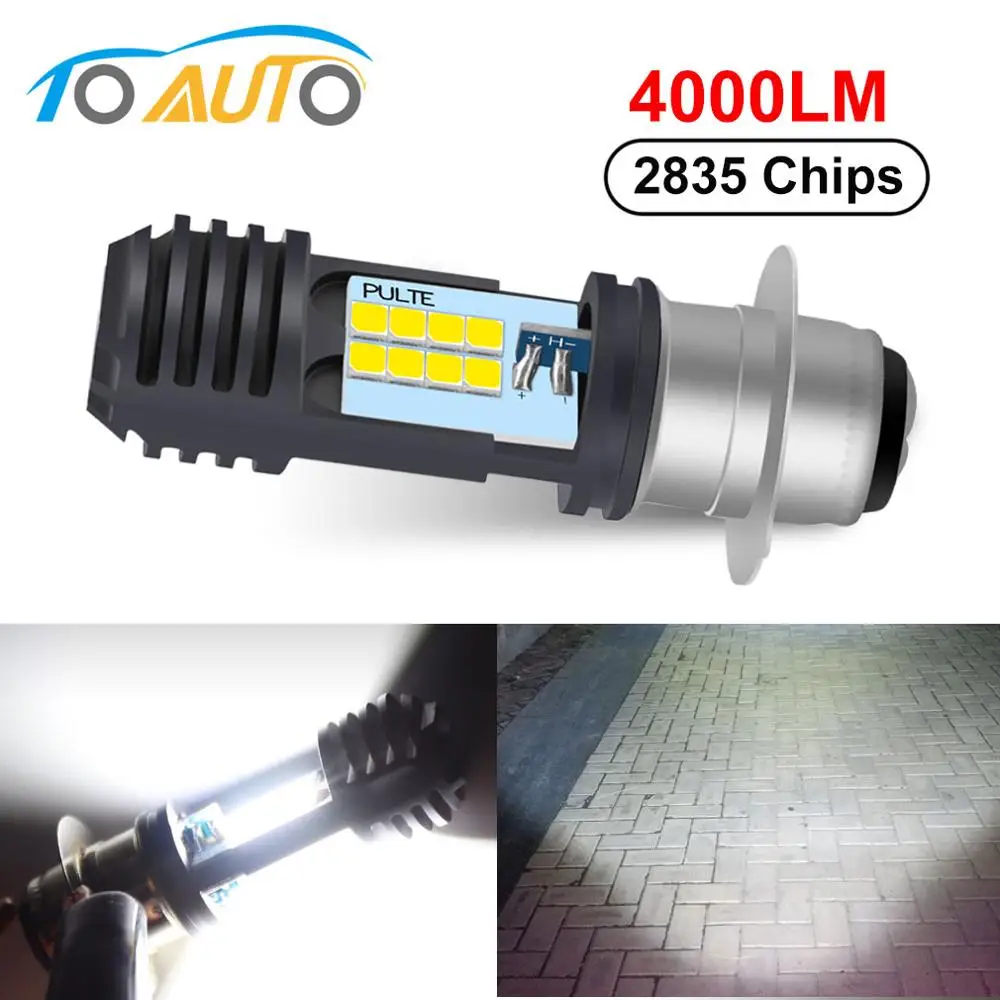 P15D H6M 16 LED CSP Chips Motorcycle Headlight Motorcycle Scooter P15D-25-1 LED Light Super Bright Light lamp Moto DRL Lights