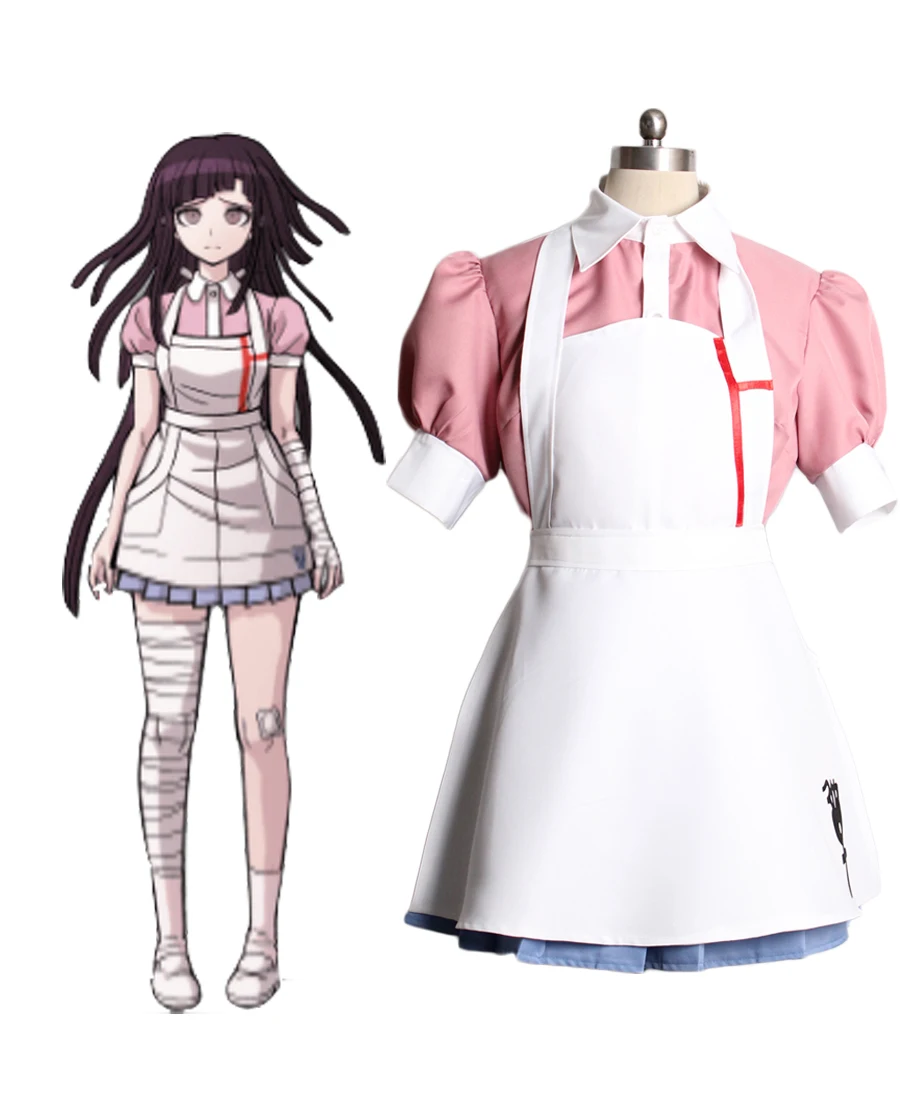 Danganronpa Mikan Tsumiki Dress Cosplay Danganronpa 2: Goodbye Despair Mikan Tsumiki Cosplay Costume Custom Made