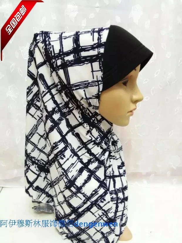 October autumn winter, the elderly head single set of muslim hijab with new hat cap